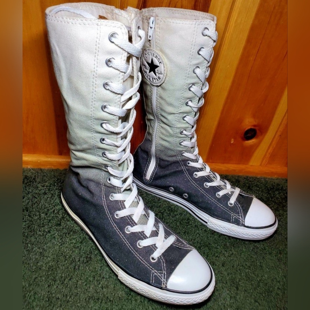 RARE Vintage Converse All Star Chuck Taylor X-HI Calf/Knee high Women 5.5 - Picture 5 of 11